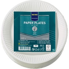 Metro Professıonal Karton Tabak 100 Adet 18CM (7'li Paket)