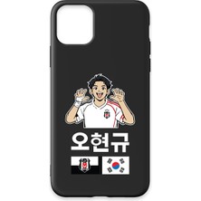 Krtlyvs Beşiktaş Hyeongyu Oh Siyah Silikon Telefon Kılıfı IP11 Pro