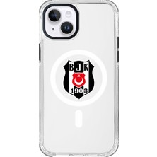Krtlyvs Beşiktaş Magsafe Logo Şeffaf Telefon Kılıfı IP14