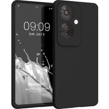 Matte Silicone Oppo Reno 11F Kılıf Siyah [reno 11F ile Uyumlu Kılıf - Siyah]