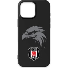 Krtlyvs Beşiktaş Kartal Arma Siyah Silikon Telefon Kılıfı IP16 Pro Max