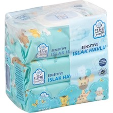Fine Dreaming Islak Havlu 3*64LÜ Bebek (5'li Paket)