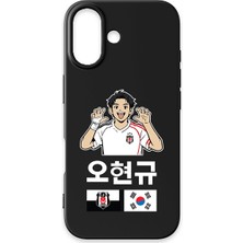Krtlyvs Beşiktaş Hyeongyu Oh Siyah Silikon Telefon Kılıfı IP16