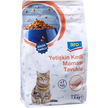 Aro Kedi Maması Az Tahıllı 1,5 kg Tavuklu (8'li Paket)