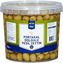 Metro Chef Portakal Dolgulu Zeytin 2,5 kg (4'li Paket)