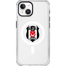 Krtlyvs Beşiktaş Magsafe Logo Şeffaf Telefon Kılıfı IP15