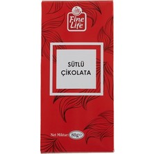 Fine Life Tablet Çikolata 80 G Sütlü (8'li Paket)