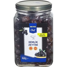 Metro Chef Gemlik Siyah Zeytin Coğrafi Işaretli 900 G (8'li Paket)