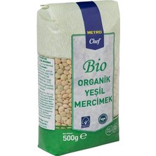 Metro Chef Bio Yeşil Mercimek 500 G (7'li Paket)