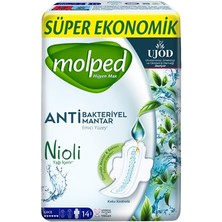 Molped Hijyen Max Normal Hijyenik Ped Süper Ekonomik Gece 14 (8'li Paket)