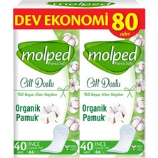 Molped Pure&soft Incelik Günlük Ped 80LI (6'li Paket)