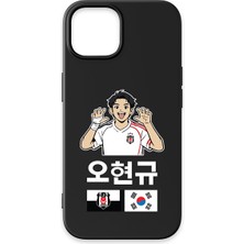 Krtlyvs Beşiktaş Hyeongyu Oh Siyah Silikon Telefon Kılıfı IP15