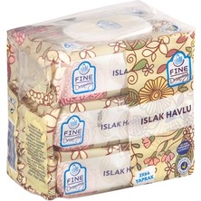 Fine Dreaming Aile Islak Havlu 3*64LÜ (5'li Paket)