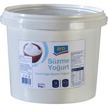 Aro Süzme Yoğurt 5 kg Yarım Yağlı (8'li Paket)