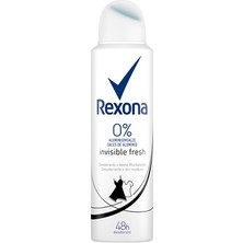 Rexona Deodorant Aerosol WOMAN150 ml Invisible Fresh (6'li Paket)