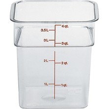 Cambro Camsq Polikarbon Kare Saklama Kabı 3,8l 4sfscw (8'li Paket)