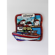 Mundy Sinop Polyester Kabartmalı Magnet 7 x 6 cm Dekoratif Hediyelik Buzdolabı Süsü (KOD:1458)