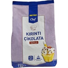 Metro Chef Kırıntı Çikolata 1 kg Sütlü (2'li Paket)
