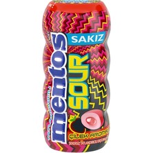 Mentos Draje Sakız 30 G Ekşi Çilek Aromalı (8'li Paket)