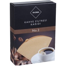 Rioba Rıoba Kahve Filtresi Kağdı 80 Adet No2 (4'li Paket)