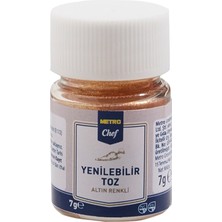 Metro Chef Yenilebilir Toz Boya 7 G Altın Rengi (5'li Paket)