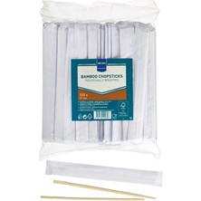 Metro Professıonal Bamboo Chopsticks 100 Adet 210MM Wrap (4'li Paket)