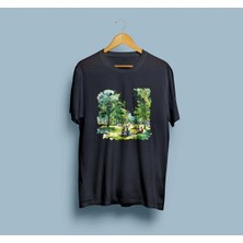 Oversize Maçka Parkı Tasarım Unisex T-Shirt