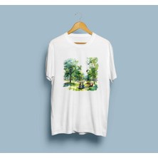 Oversize Maçka Parkı Tasarım Unisex T-Shirt