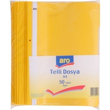 Aro Telli Dosya 50 Li Sarı (5'li Paket)