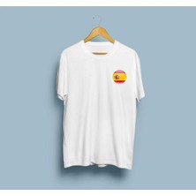 Oversize Ispanya / Spain Cep Tasarım Unisex T-Shirt