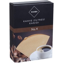 Rioba Rıoba Kahve Filtresi Kağdı 80 Adet No4 (4'li Paket)