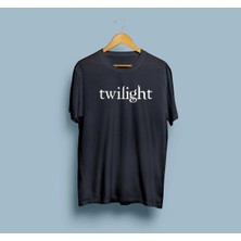 Oversize Twilight Yazı Baskılı Unisex T-Shirt