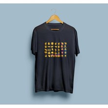 Oversize Emojiler Baskılı Unisex T-Shirt