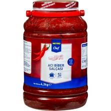 Metro Chef Biber Salçası 4,3 kg Acı (3'li Paket)
