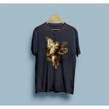 Oversize Aesthetic Angel Tasarım Unisex T-Shirt