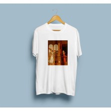 Oversize Annunciation Tasarım Unisex T-Shirt