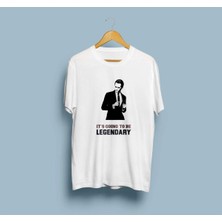 Oversize Barney Stinson Baskılı ve Yazılı Unisex T-Shirt