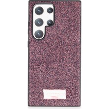 Flzdgnkr Onegif  Galaxy S23 Ultra Bright Simli Kapak - Derin Mor