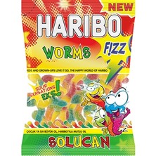 HARIBO Harıbo Yumuşak Şeker 80 G Fızz Solucan (8'li Paket)