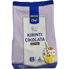 Metro Chef Kırıntı Çikolata 1 kg Bitter (3'li Paket)