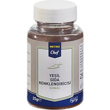 Metro Chef Su Bazlı Gıda Boyası 25 G Yeşil Toz (6'li Paket)
