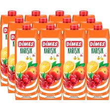 Dimes Nektar 12 x 1 L Karışık Meyve (8'li Paket)