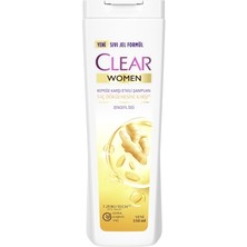 Clear Şampuan 350 ml Zencefil (3'li Paket)