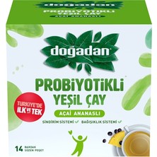 Doğadan Probiyotikli Çay 14LÜ Yeşil Çay (4'li Paket)