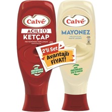 Calve Ketçap Acılı + Mayonez 1,15 kg (6'li Paket)