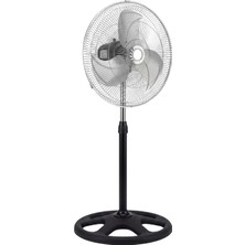 Badem10 Akiwa Sanayi Tipi Ayaklı 45 cm Ayarlanabilir 3 Kademeli Sessiz Vantilatör 18" 60 Watt