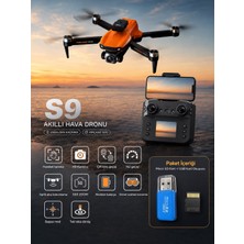 Atlt Atlantis S9 Aerıal Drone Ekranlı Kumanda Fırçasız Motor 2.4g Rc Quadcopter Wi-Fi Cam Fpv Canlı Yayın Engel Algılama Sabit Durma Katlanabilir Tek Tuşla Dönüş Çift Lens 50X Zoom Optik Akış Koruma