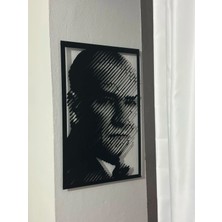 Trend Melo Metal Atatürk Duvar Tablosu - Atatürk Portresi - Ev Ofis Dekorasyon - Atatürk Tablo