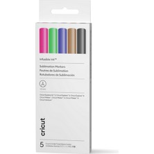 Cricut Crıcut 2012163 Explore Maker Infusıble Ink Orta Uclu Kalem Setı 5lı Paket Temel Renkler