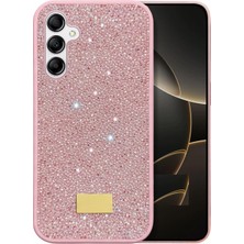 Pilanix Samsung Galaxy A17 Kılıf Silikon Kenarlı Taşlı Parlak Lux Diamond Kapak